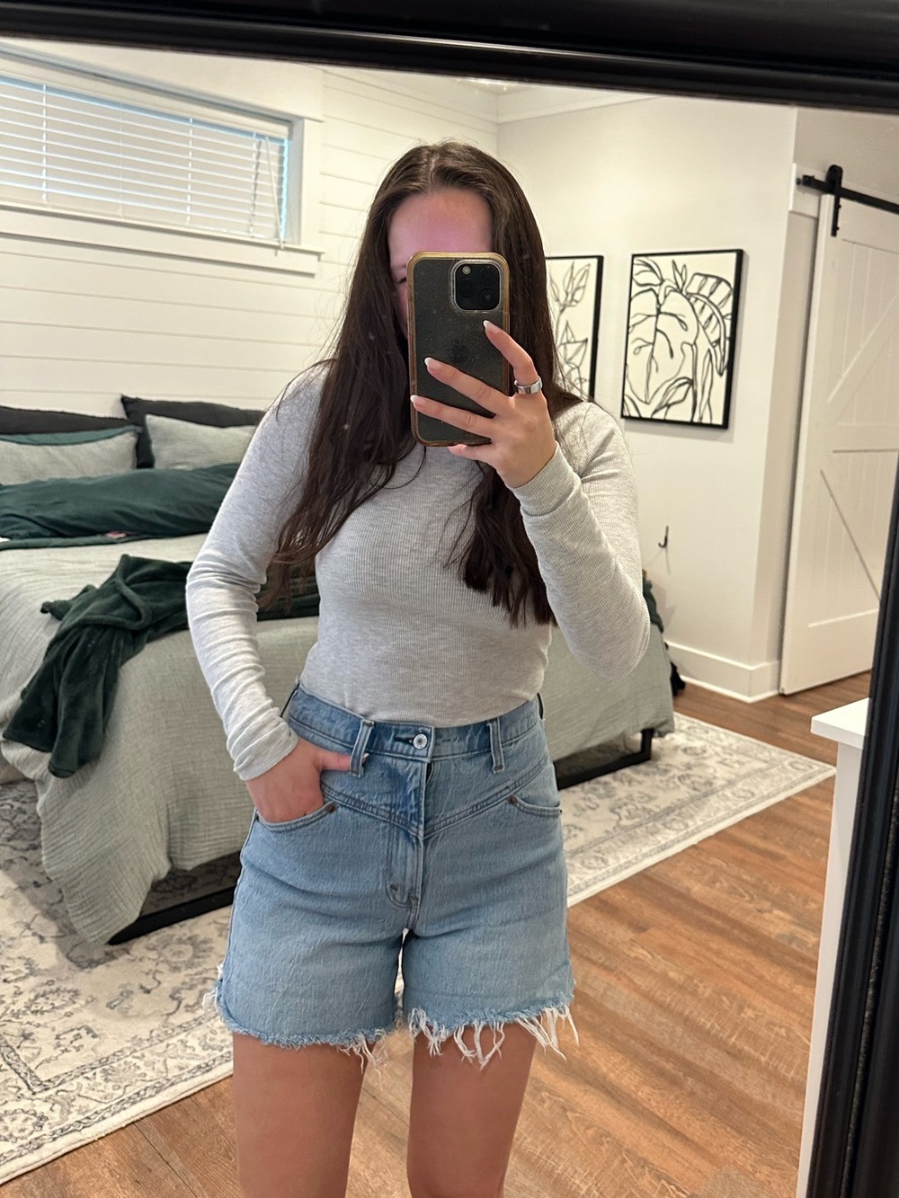 Abercrombie & Fitch 5in Dad Short with Yoke